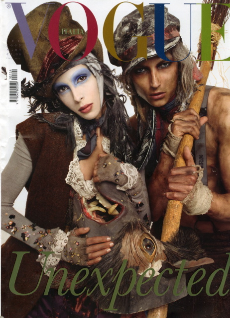 vogueitalia1 Vogue Italia September 2009 | Anna J & Jamie B by Meisel