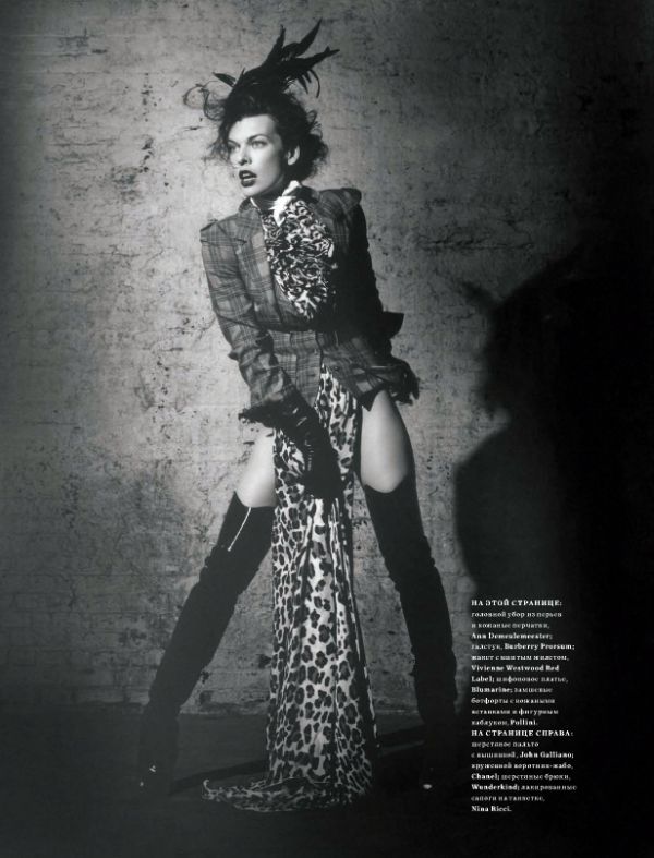 Milla Jovovich by Igor Vishnyakov for Harper's Bazaar Russia – Fashion ...